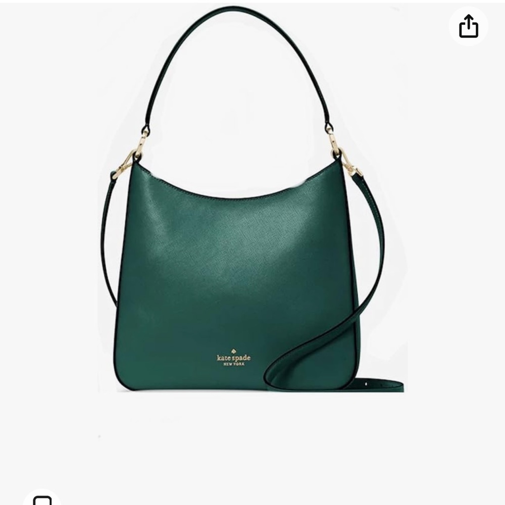 Emerald Green Kate Spade Leather Shoulder Bag
